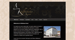 Desktop Screenshot of kaffeehaus-kraus.de