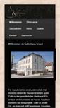 Mobile Screenshot of kaffeehaus-kraus.de