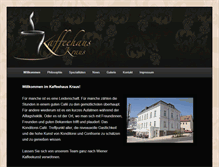 Tablet Screenshot of kaffeehaus-kraus.de